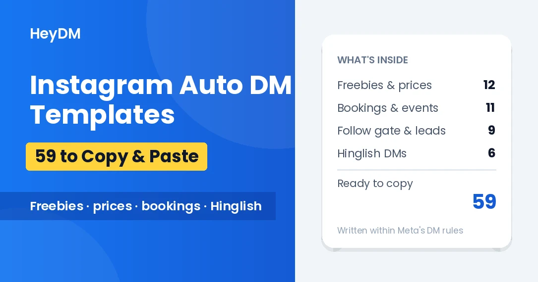 59 Instagram Auto DM Templates You Can Copy and Paste (2026)